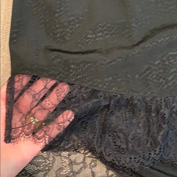 BCBGeneration Black Lace-Lined Skirt - Picture 4 of 6